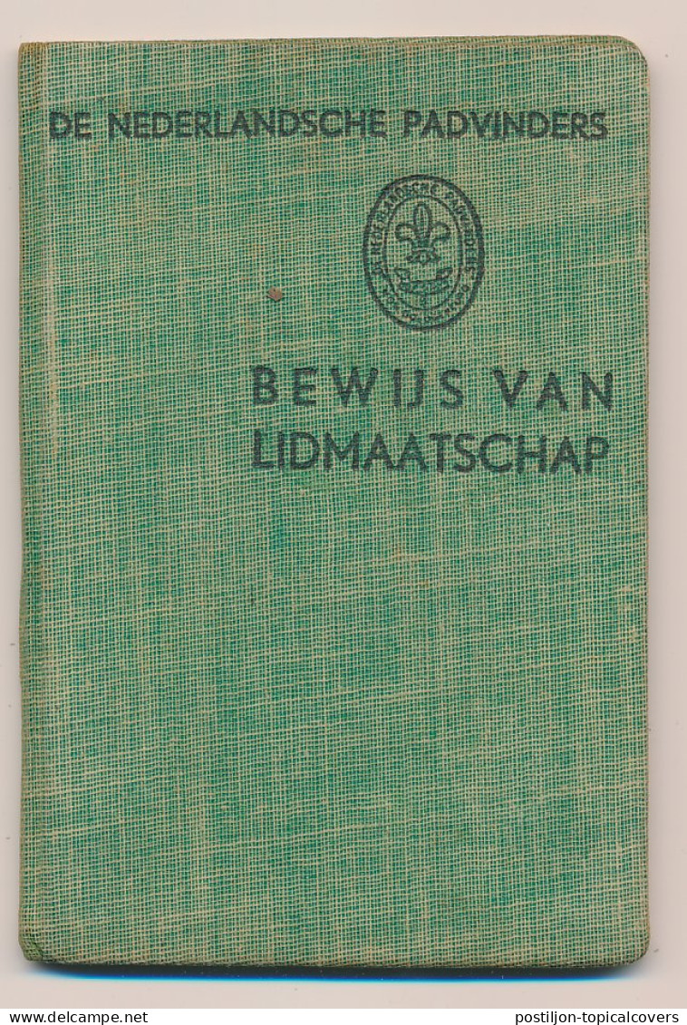 Dutch Scouts Membership Booklet 1938 Year Stamps Welpen Verkenners 1938 / 1940 - Other & Unclassified