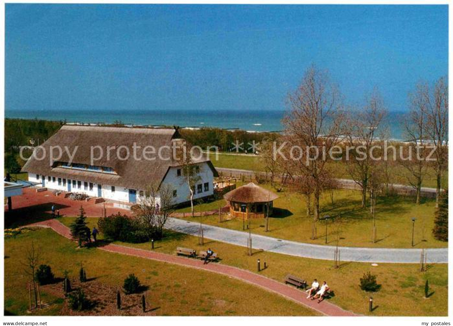 72895515 Ahrenshoop Ostseebad Rehaklinik Duenenhaus Fliegeraufnahme Ahrenshoop - Altri & Non Classificati