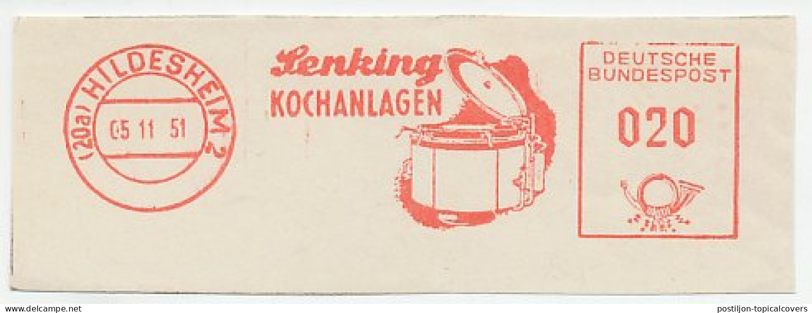 Meter Cut Germany 1951 Cooking - Cauldron - Unclassified