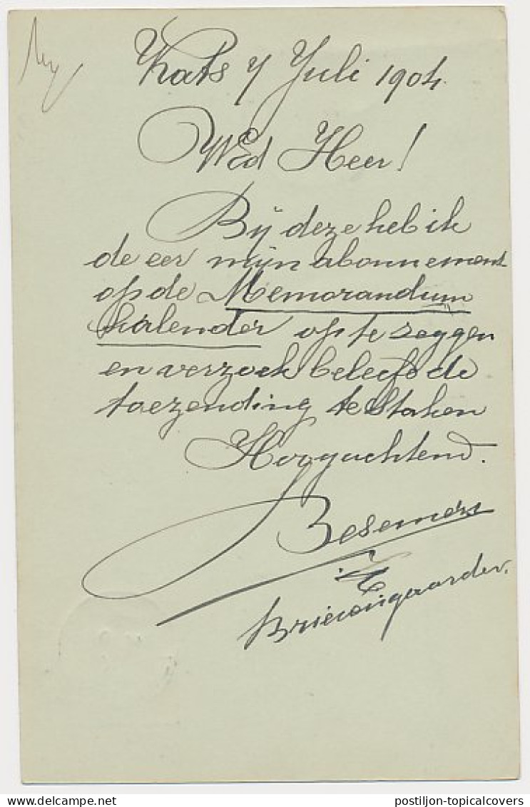 Kleinrondstempel Kats1904 - Non Classés