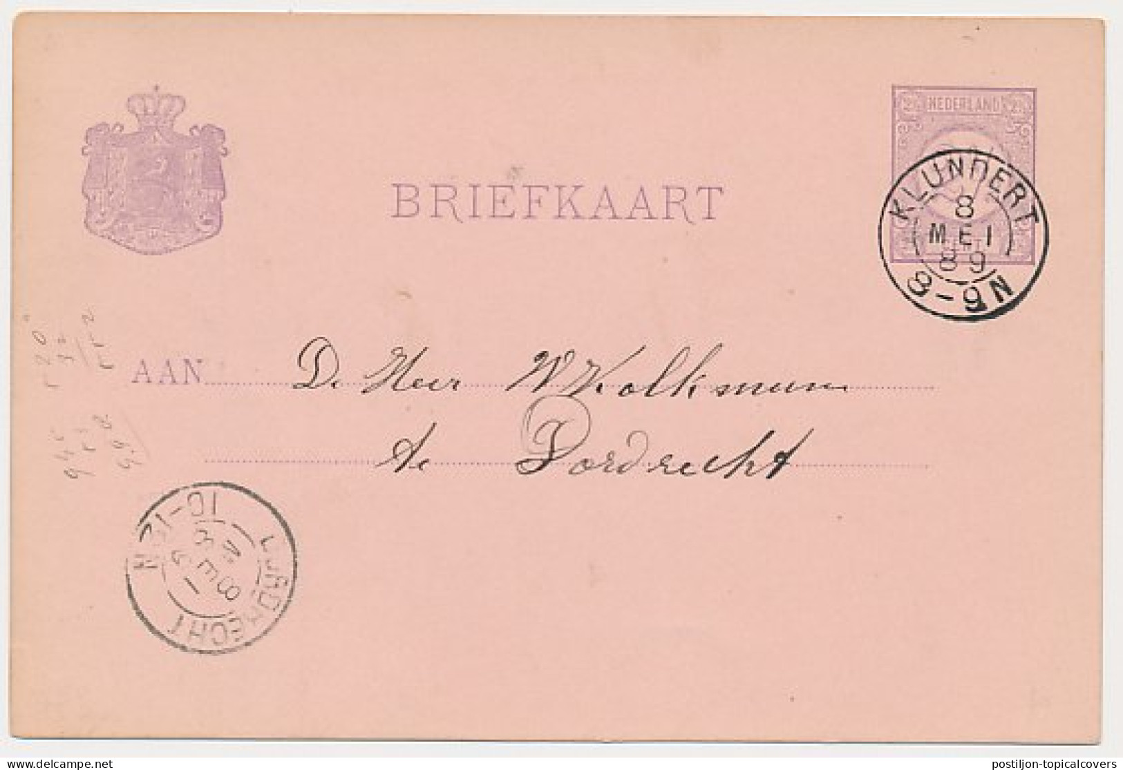 Standdaarbuiten - Kleinrondstempel Klundert 1889 - Sin Clasificación