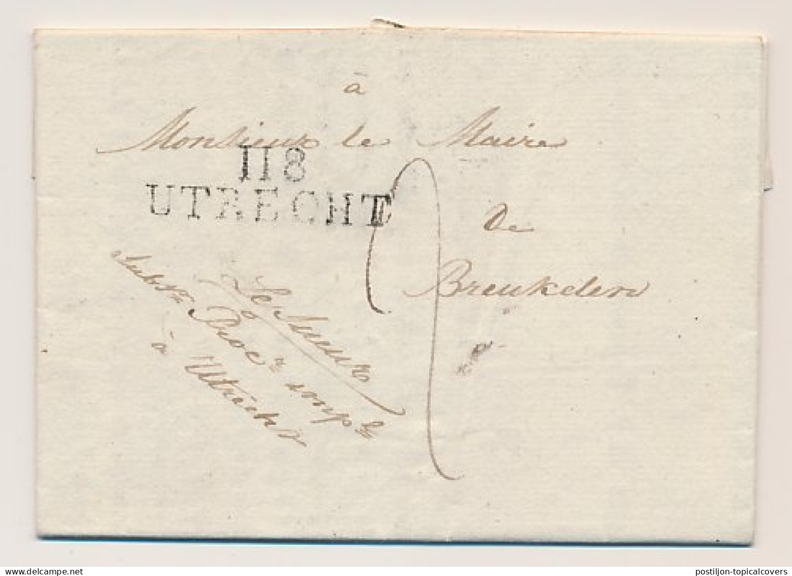 118 UTRECHT - Breukelen 1813 - Drukwerk - ...-1852 Prephilately