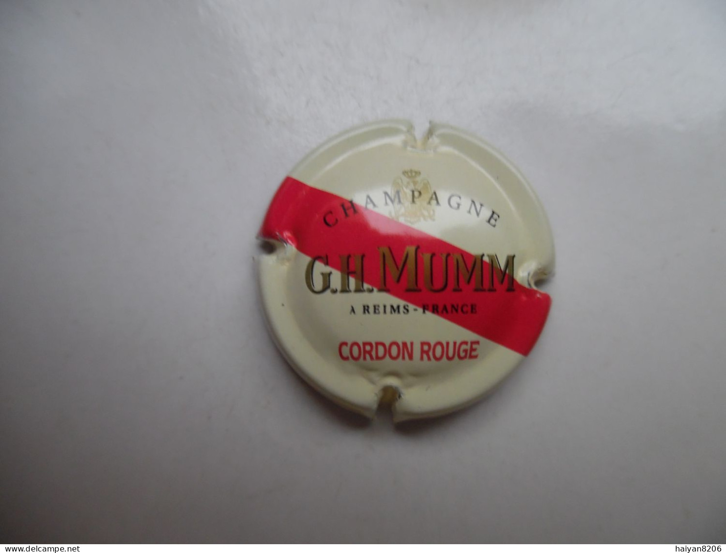 Champagne G. H. MUMM Et Cie "Inscription Cordon Rouge, En Rouge". - Autres & Non Classés