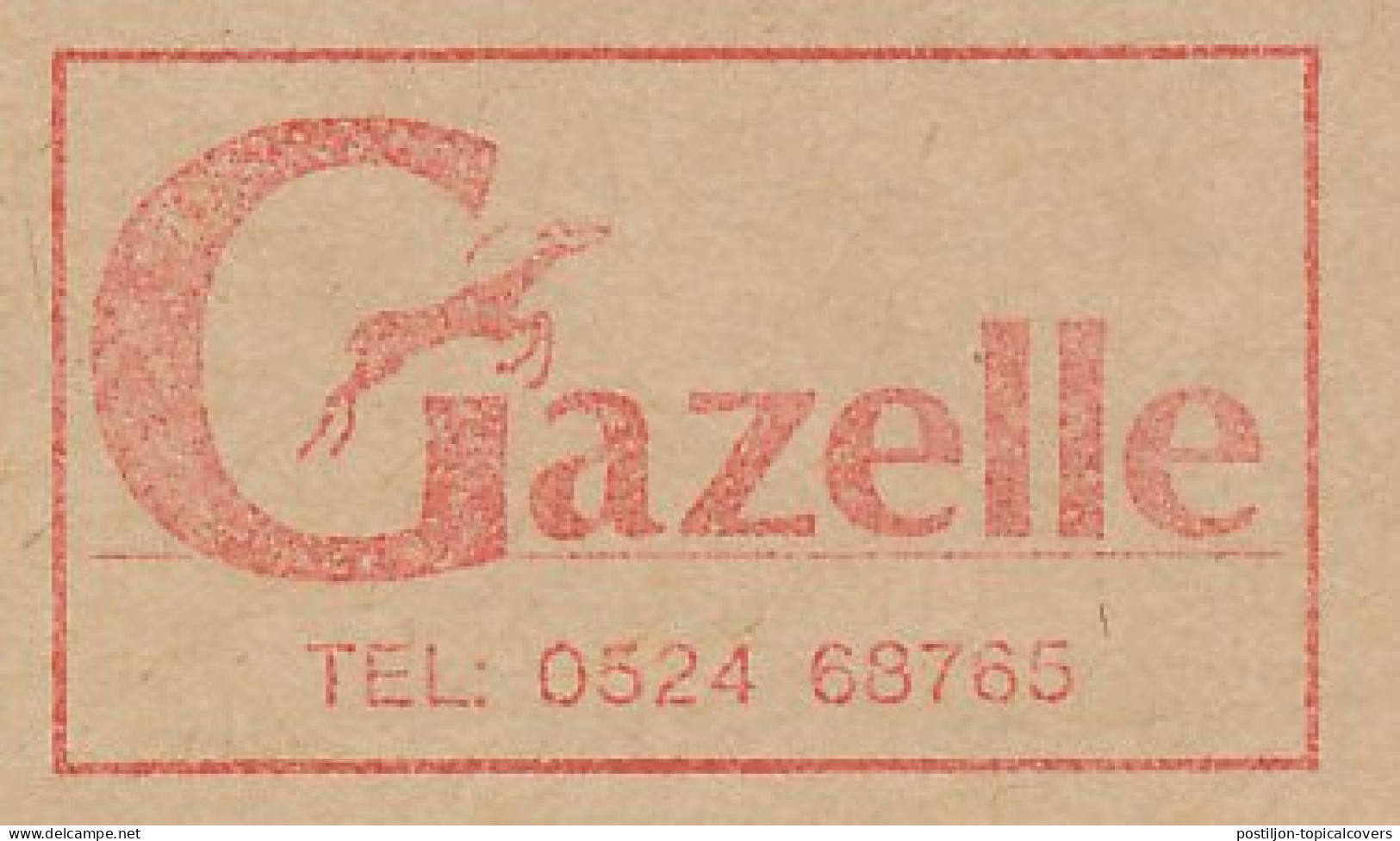 Meter Cut GB / UK 1989 Gazelle - Bicycle - Sonstige & Ohne Zuordnung