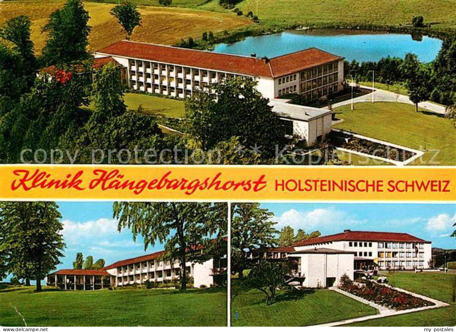 72895481 Holsteinische Schweiz Klinik Haengebarghorst Fliegeraufnahme Holsteinis - Te Identificeren