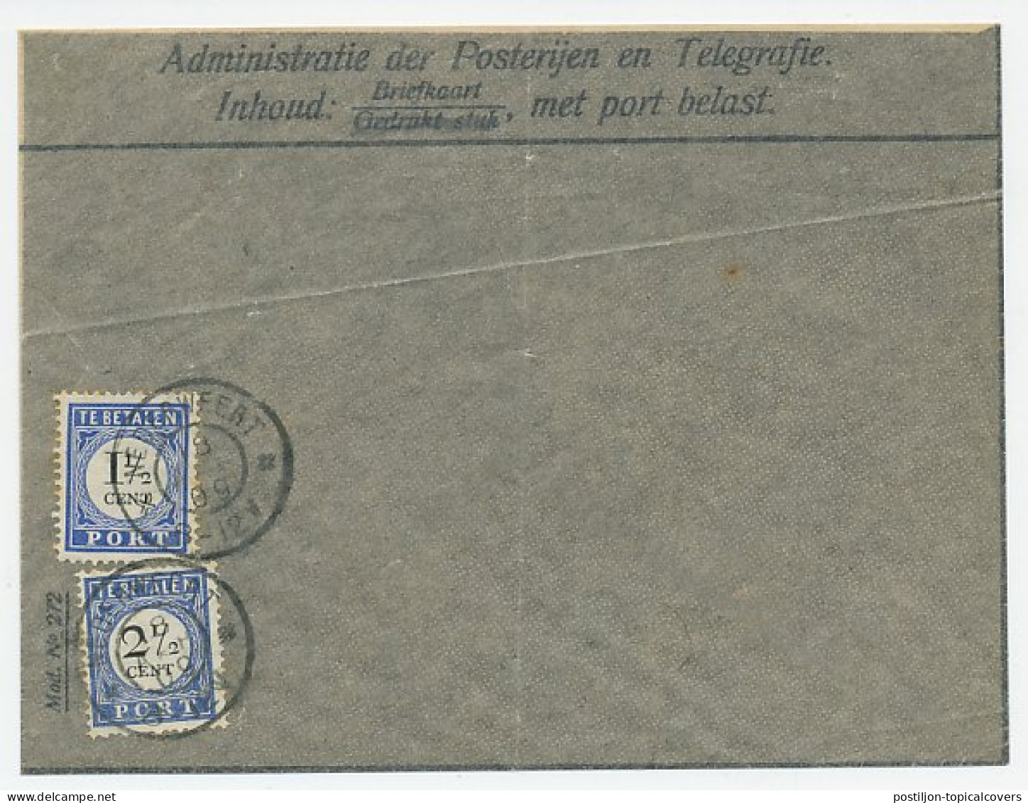 Em. Port 1894 Dienst Envelop Nederweert - Non Classificati