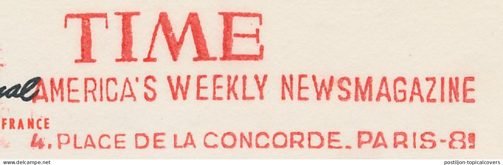 Meter Cover France 1952 TIME - America S Weekly Newsmagazine - Unclassified