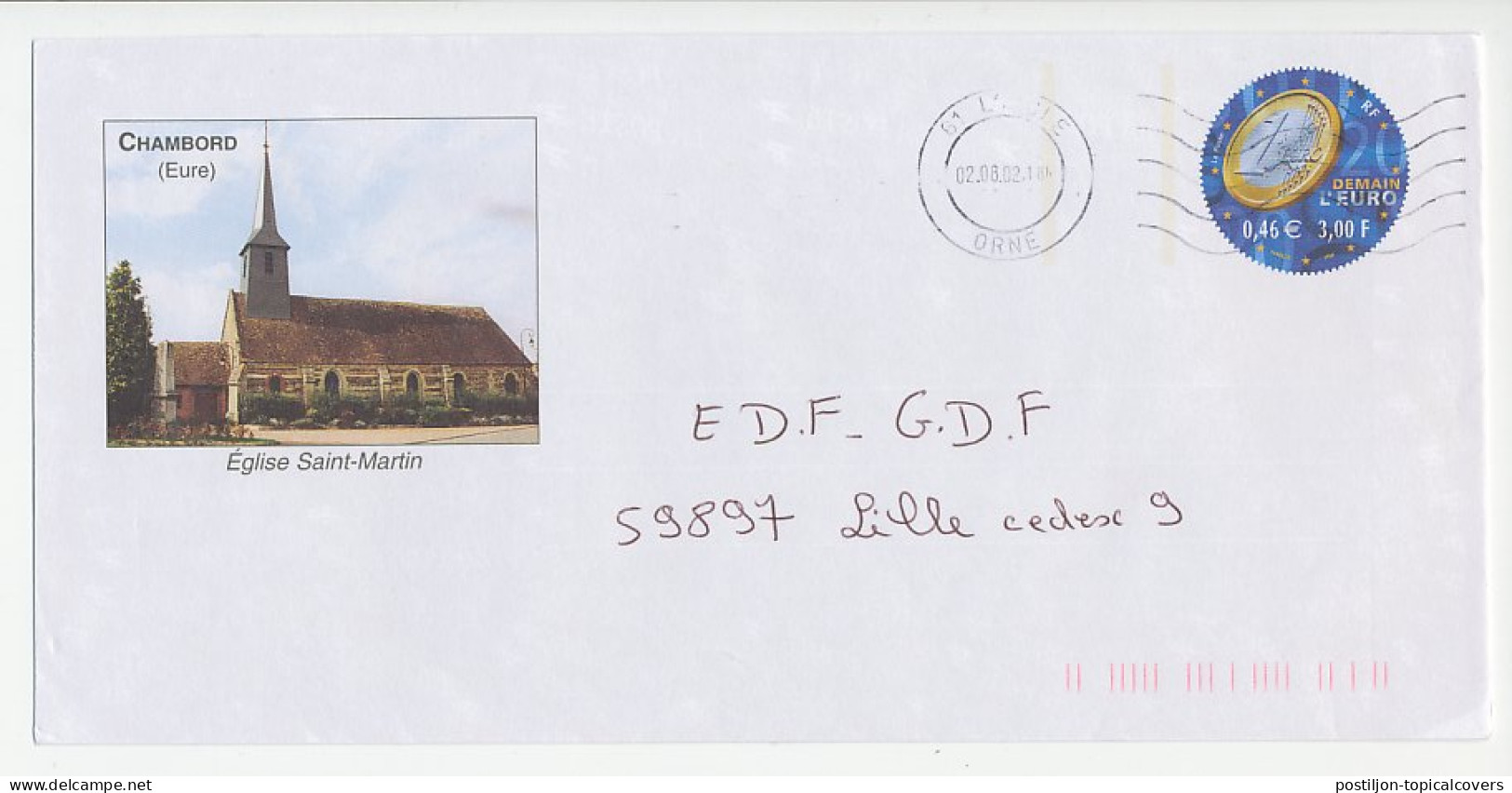 Postal Stationery / PAP France 2002 Religion - Church - Iglesias Y Catedrales