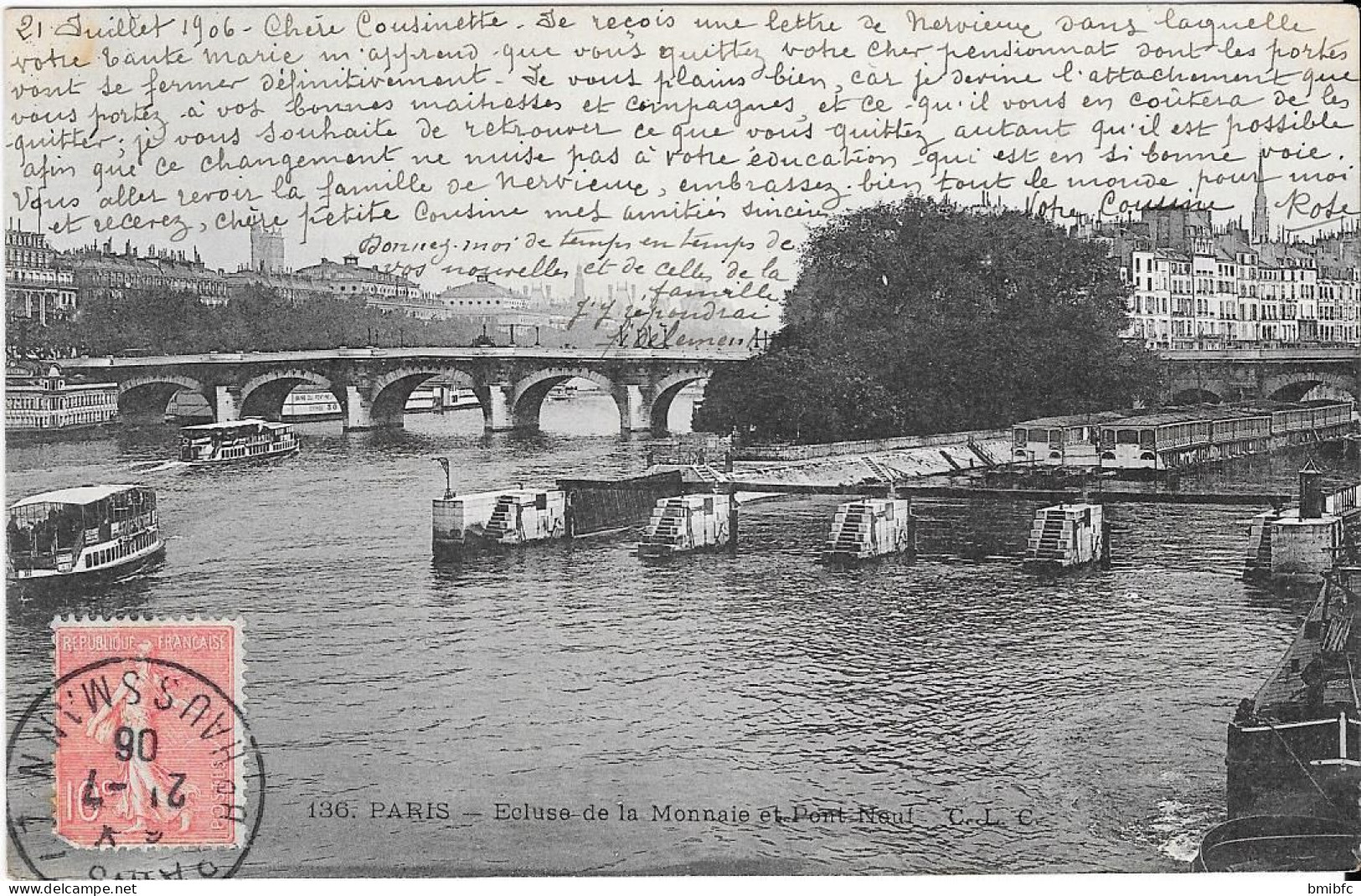 PARIS - Ecluse De La Monnaie Et Pont-Neuf - Arrondissement: 06