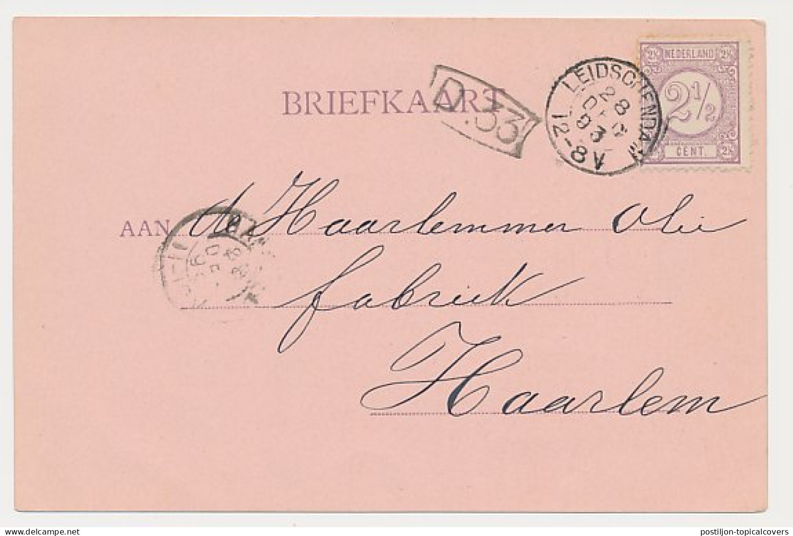 Kleinrondstempel Leidschendam 1893 - Non Classés