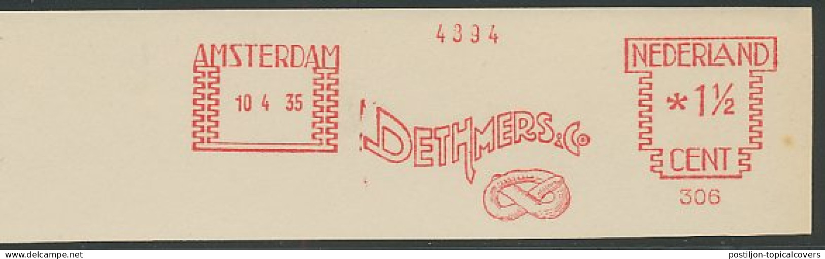 Meter Cut Netherlands 1935 Cracknel - Alimentación