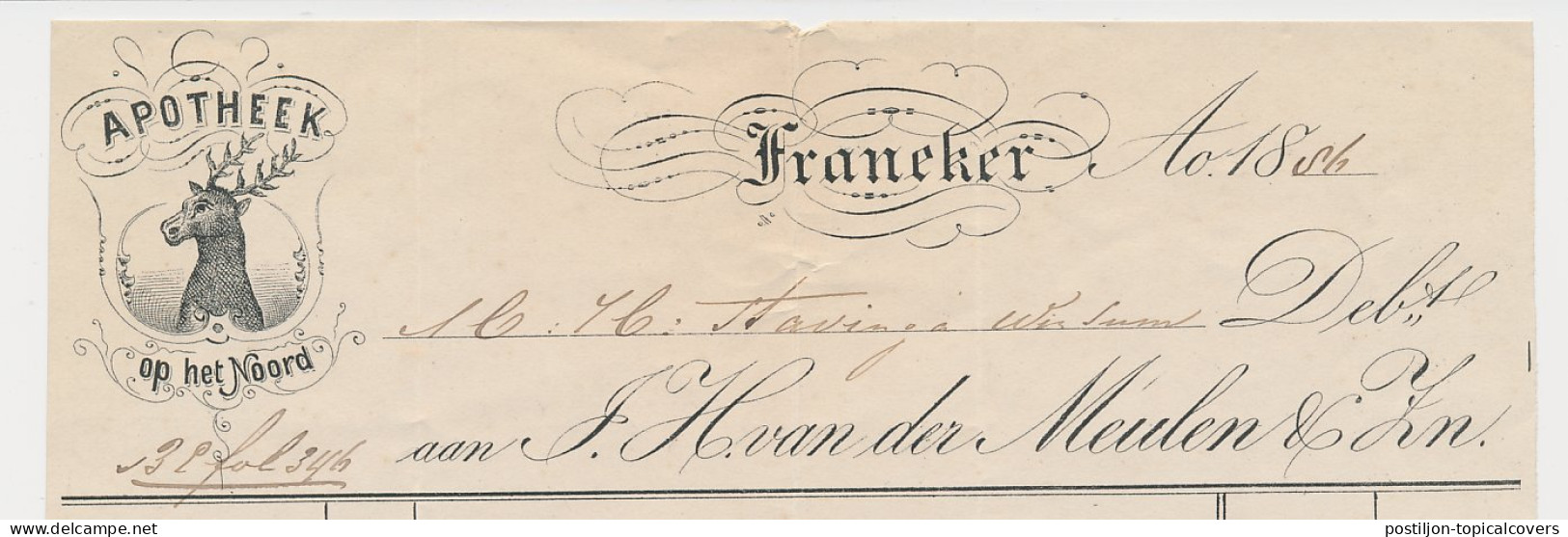 Nota Franeker 1886 - Apotheek - Hert - Pays-Bas