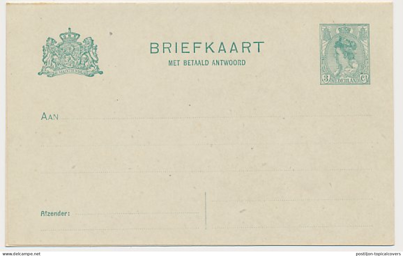 Briefkaart G. 91 II - Postwaardestukken