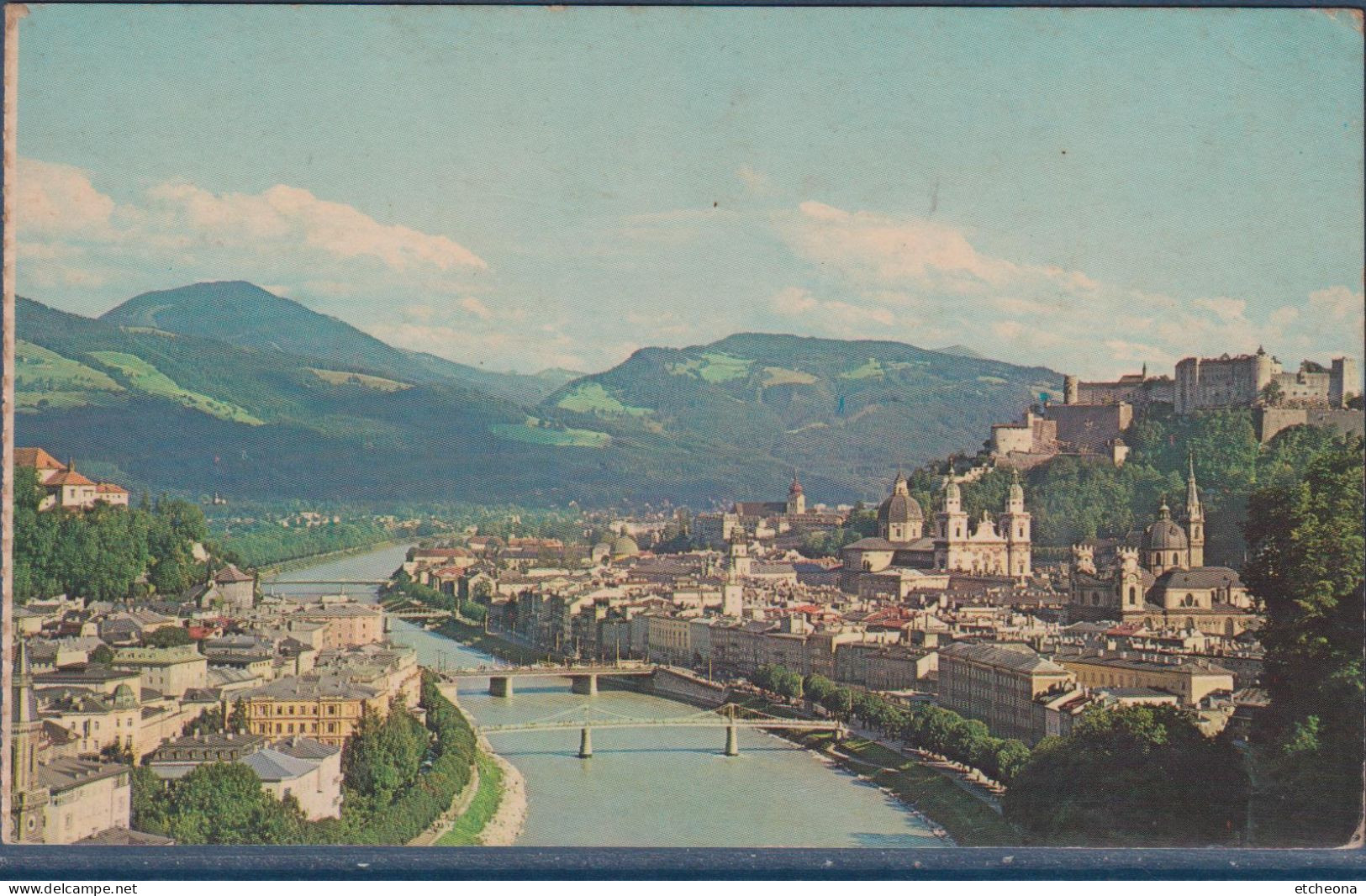 Les Ponts De Salzbourg Sur La Rivière Salzach, Vue Depuis La Ville Haute, Autriche, (Salzburg) - Bruggen