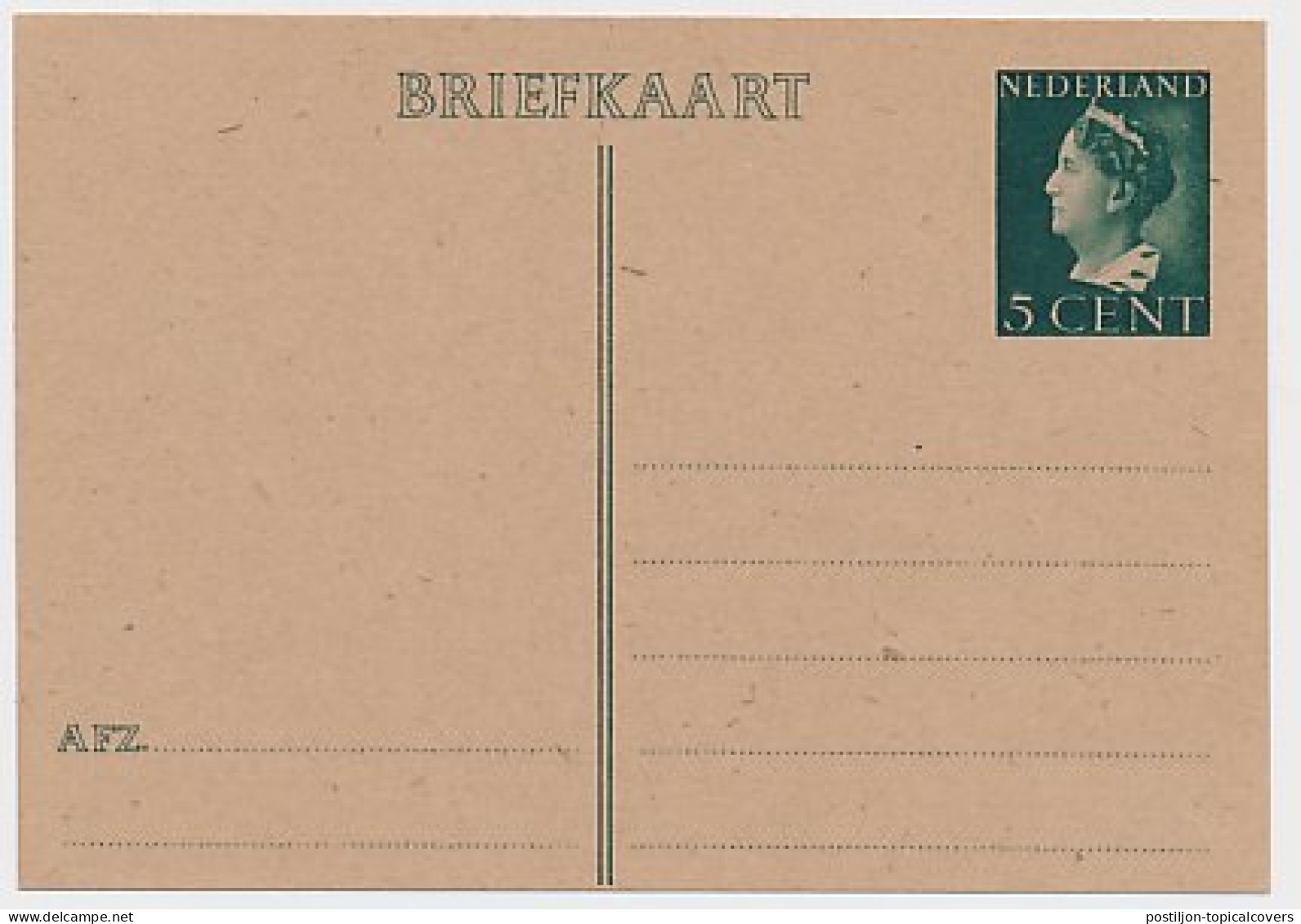 Briefkaart G. 282 A - Postwaardestukken