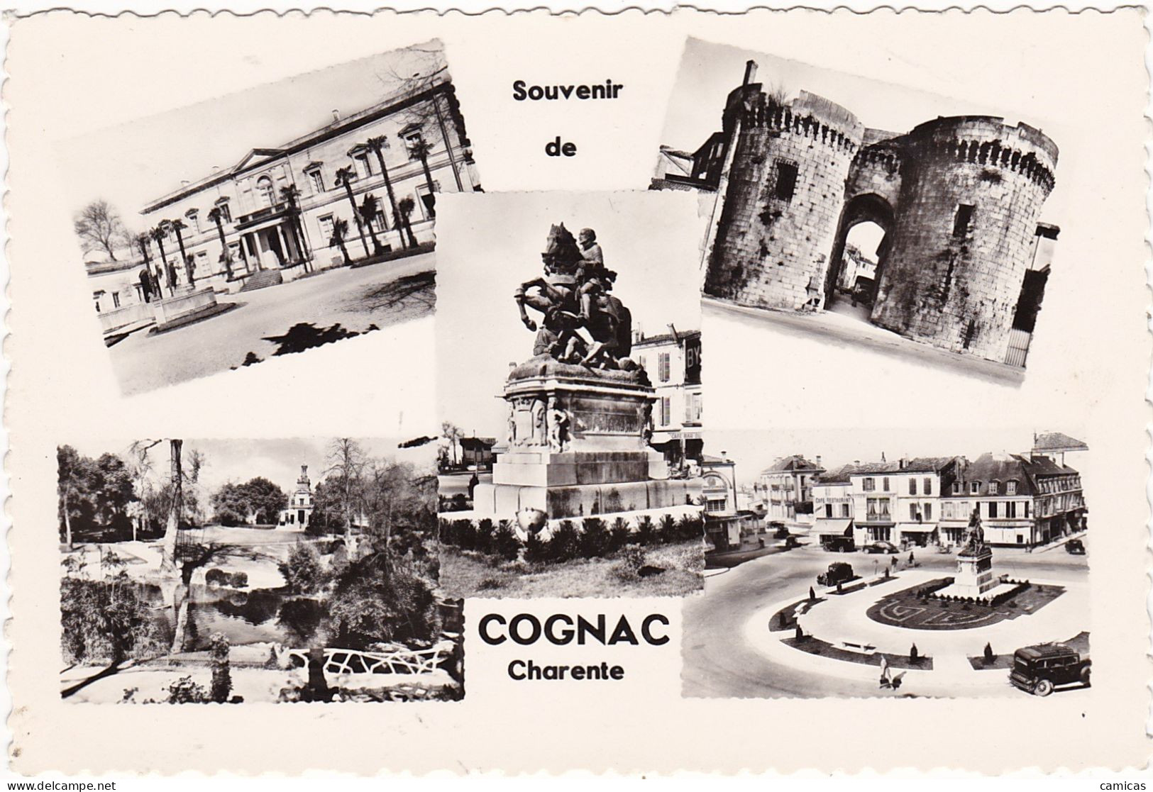 LOT DE 7 Cartes:  CHARENTES: Souvenir D'ANGOULEME,  COGNAC, JARNAC,  MANSLE, - Other & Unclassified