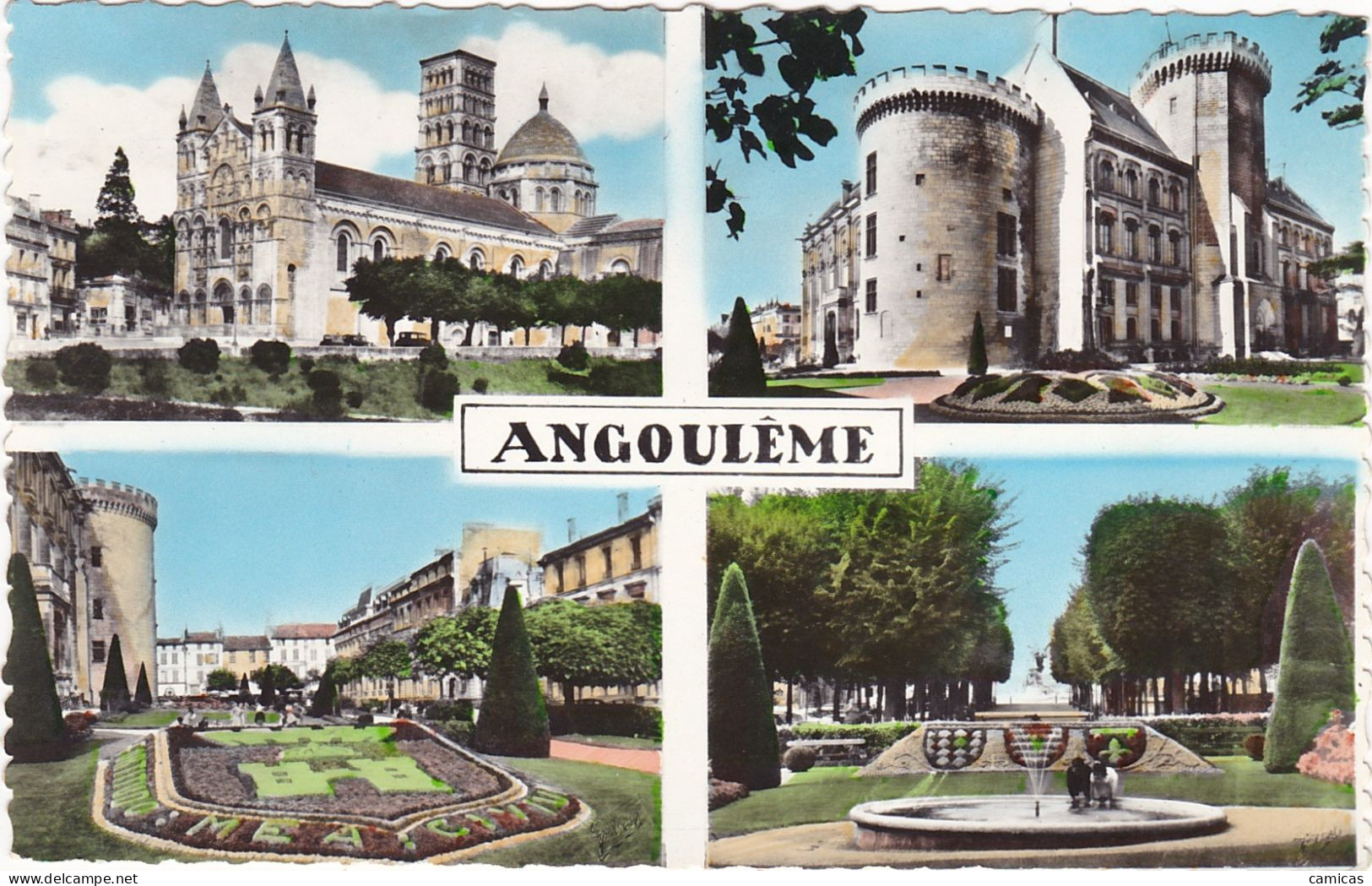 LOT DE 7 Cartes:  CHARENTES: Souvenir d'ANGOULEME,  COGNAC, JARNAC,  MANSLE,