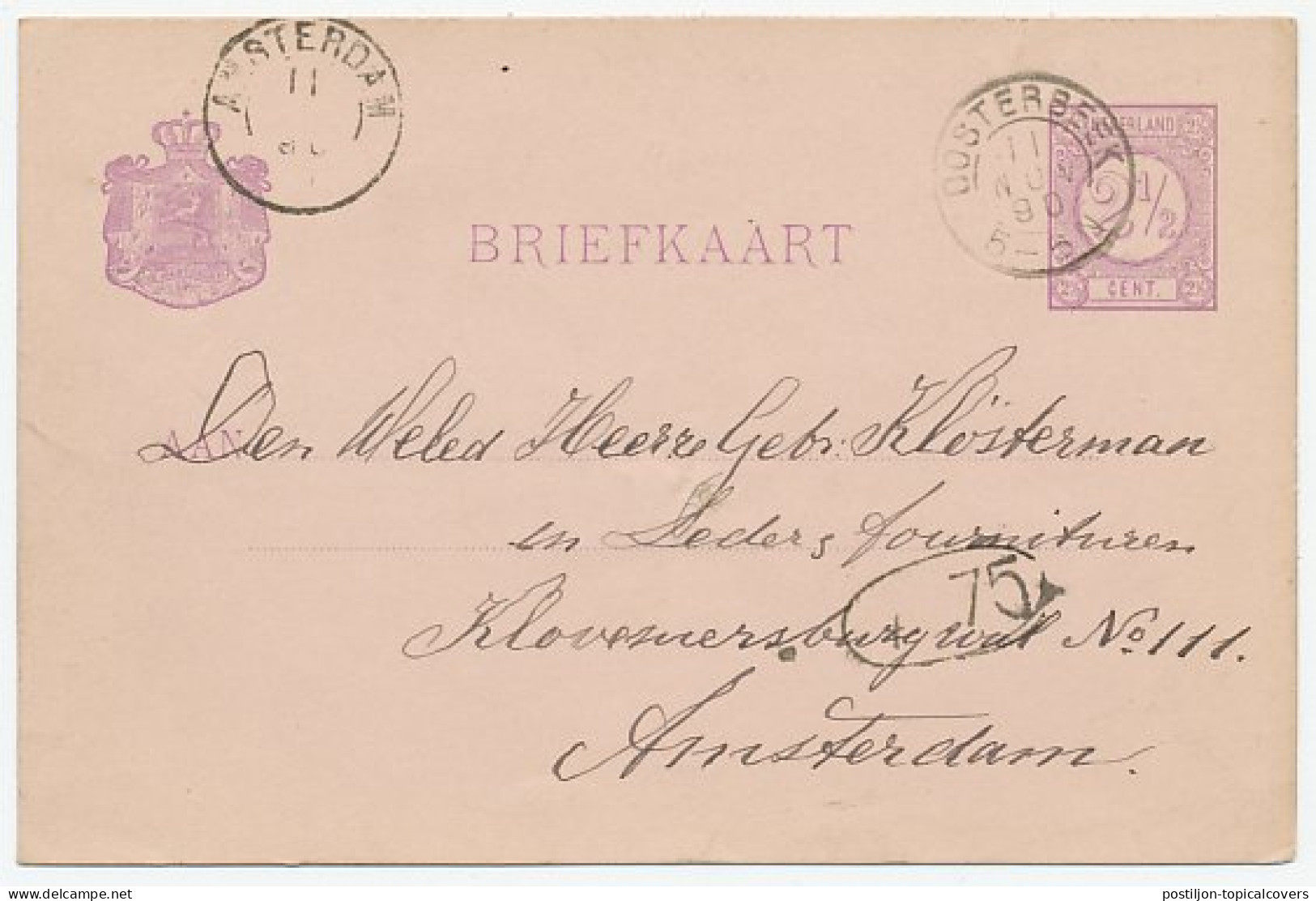 Kleinrondstempel Oosterbeek 1890 - Unclassified