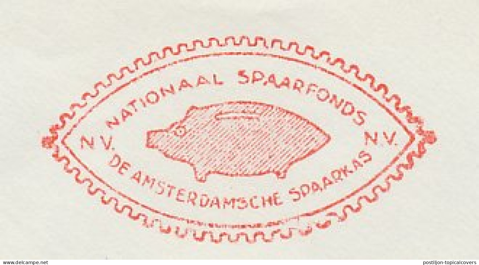 Meter Cut Netherlands 1959 Piggy Bank - Non Classés