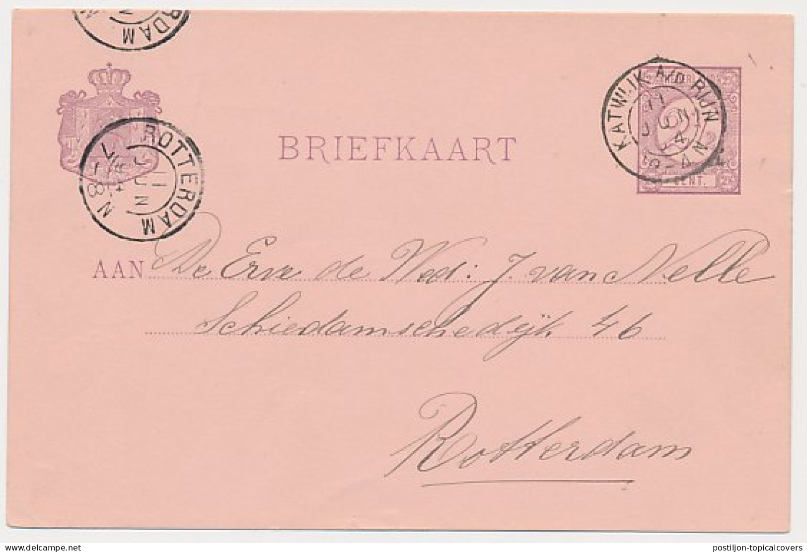 Kleinrondstempel Katwijk A/D Rijn 1894 - Ohne Zuordnung