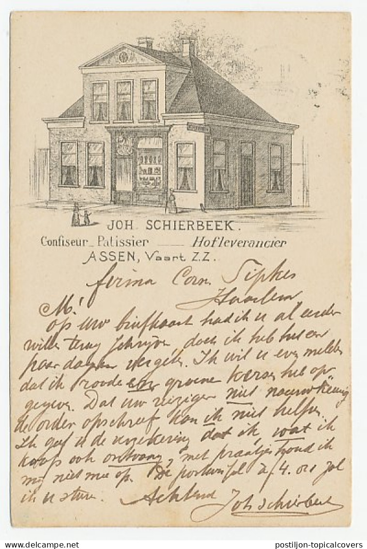 Firma Briefkaart Assen 1899 - Confiseur / Patissier - Unclassified