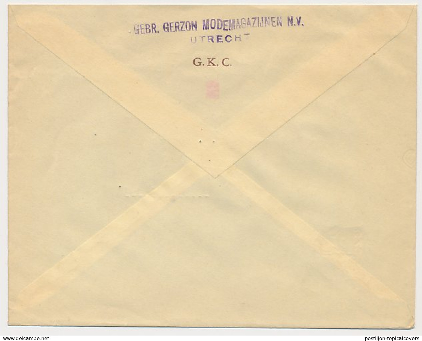 Firma Envelop Utrecht 1952 - GKC - Gerzon - Ohne Zuordnung