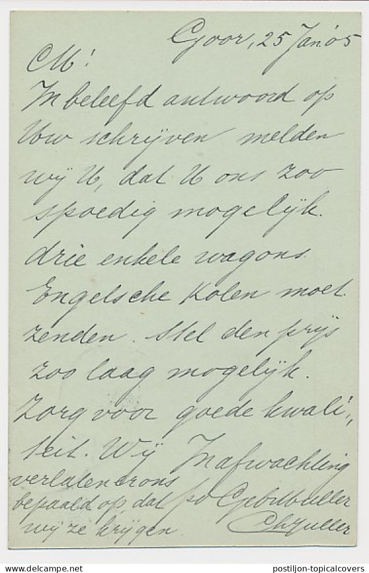 Firma Briefkaart Goor 1905 - Margarinefabrikant - Ohne Zuordnung