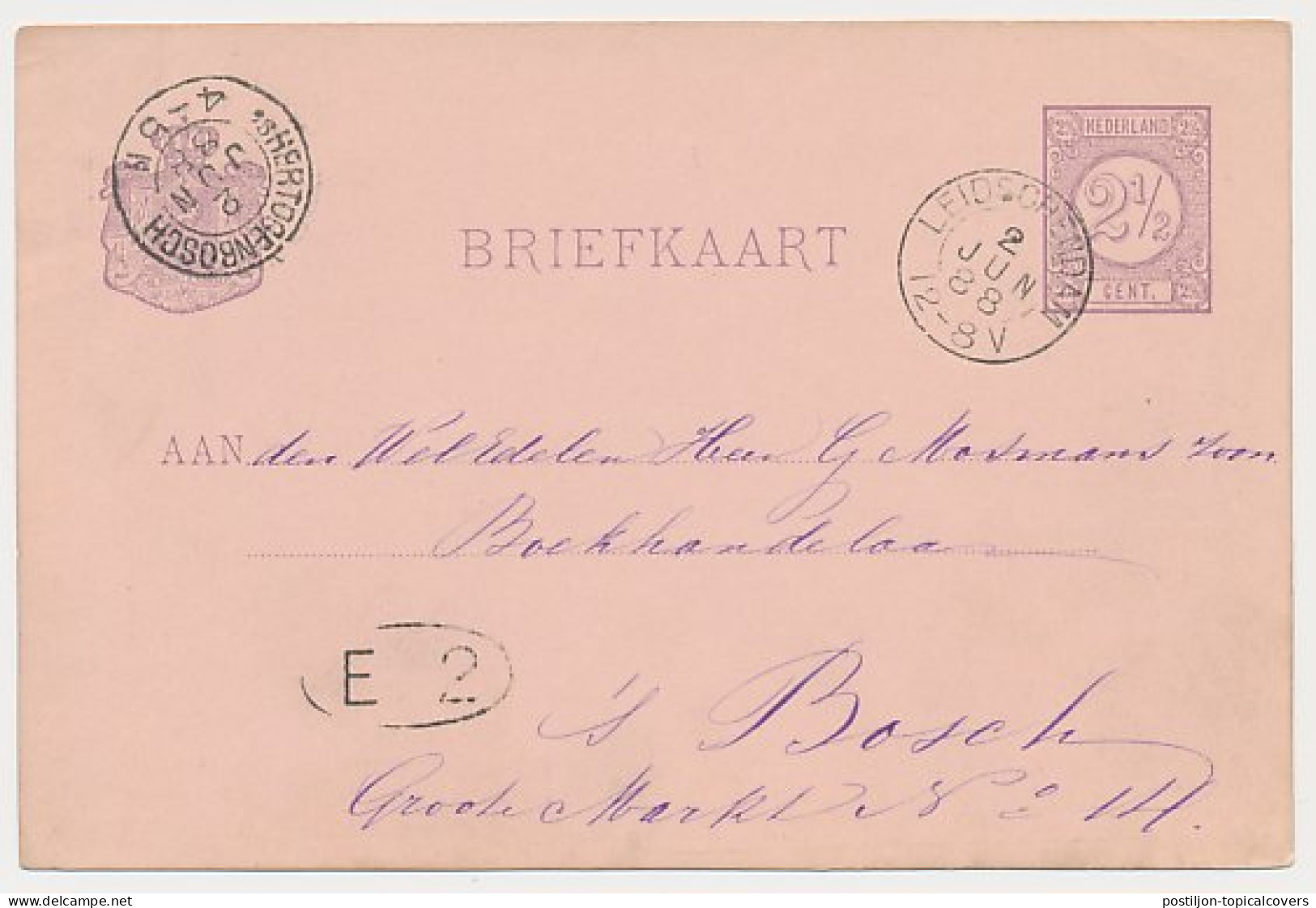 Kleinrondstempel Leidschendam 1888 - Unclassified