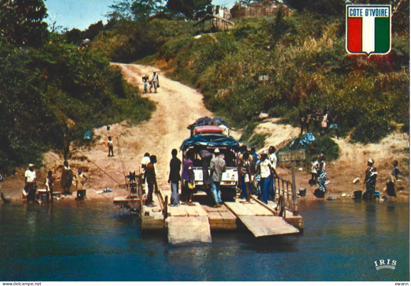 Côte D'ivoire - Carte Postale - Passage Du Fleuve Par Le Bac - Côte-d'Ivoire