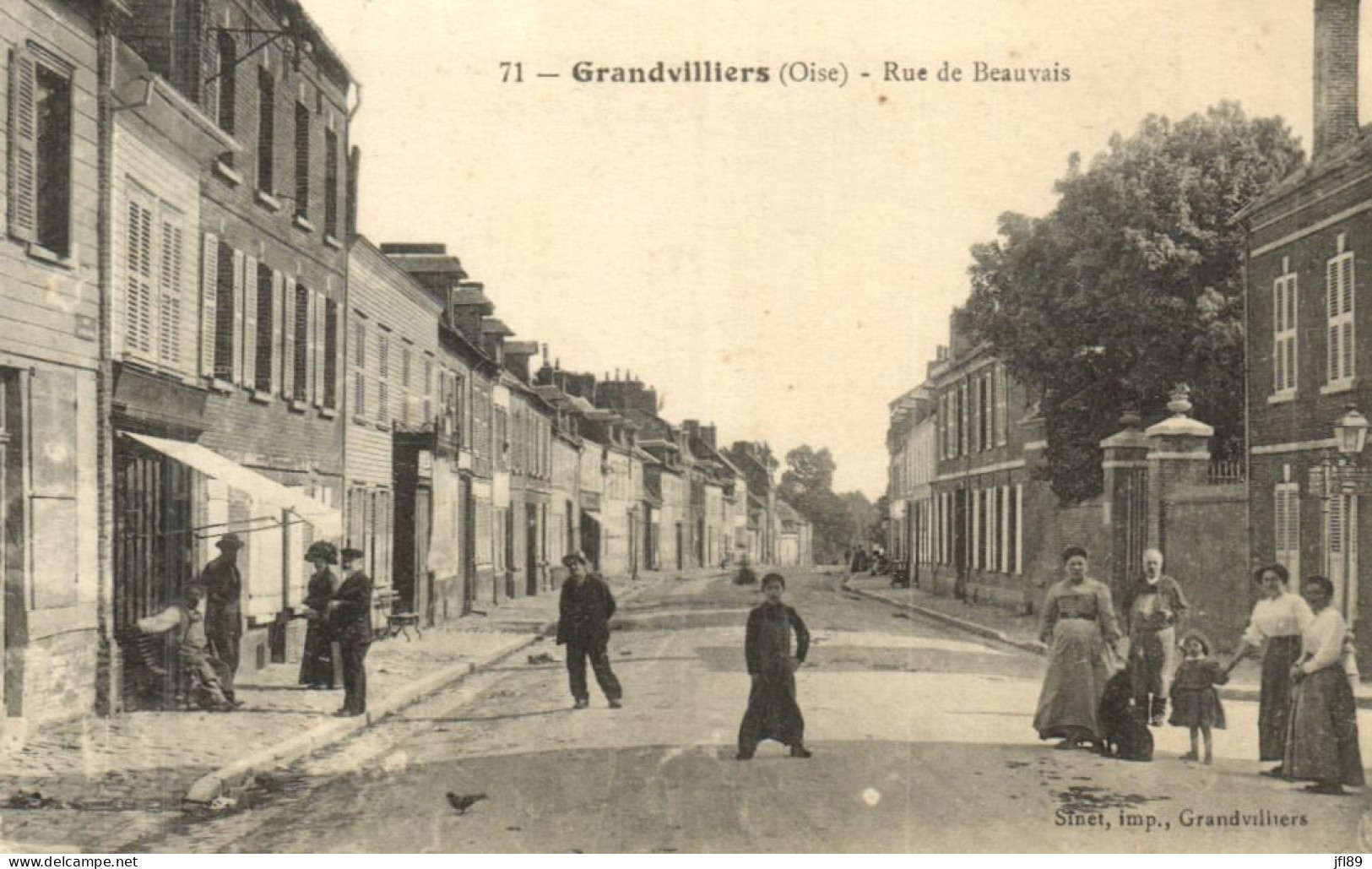 France > [60] Oise > Grandvilliers - Rue De Beauvais - 15084 - Grandvilliers