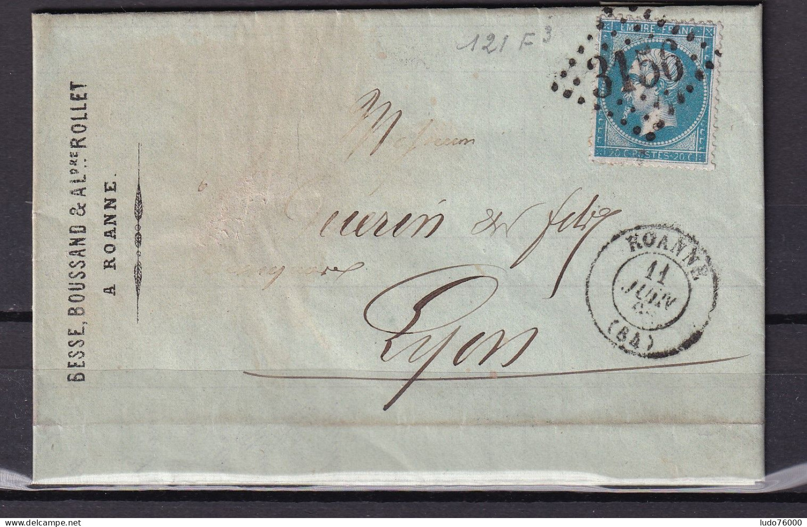 D 806 / NAPOLEON N° 22 SUR LETTRE - 1862 Napoléon III.