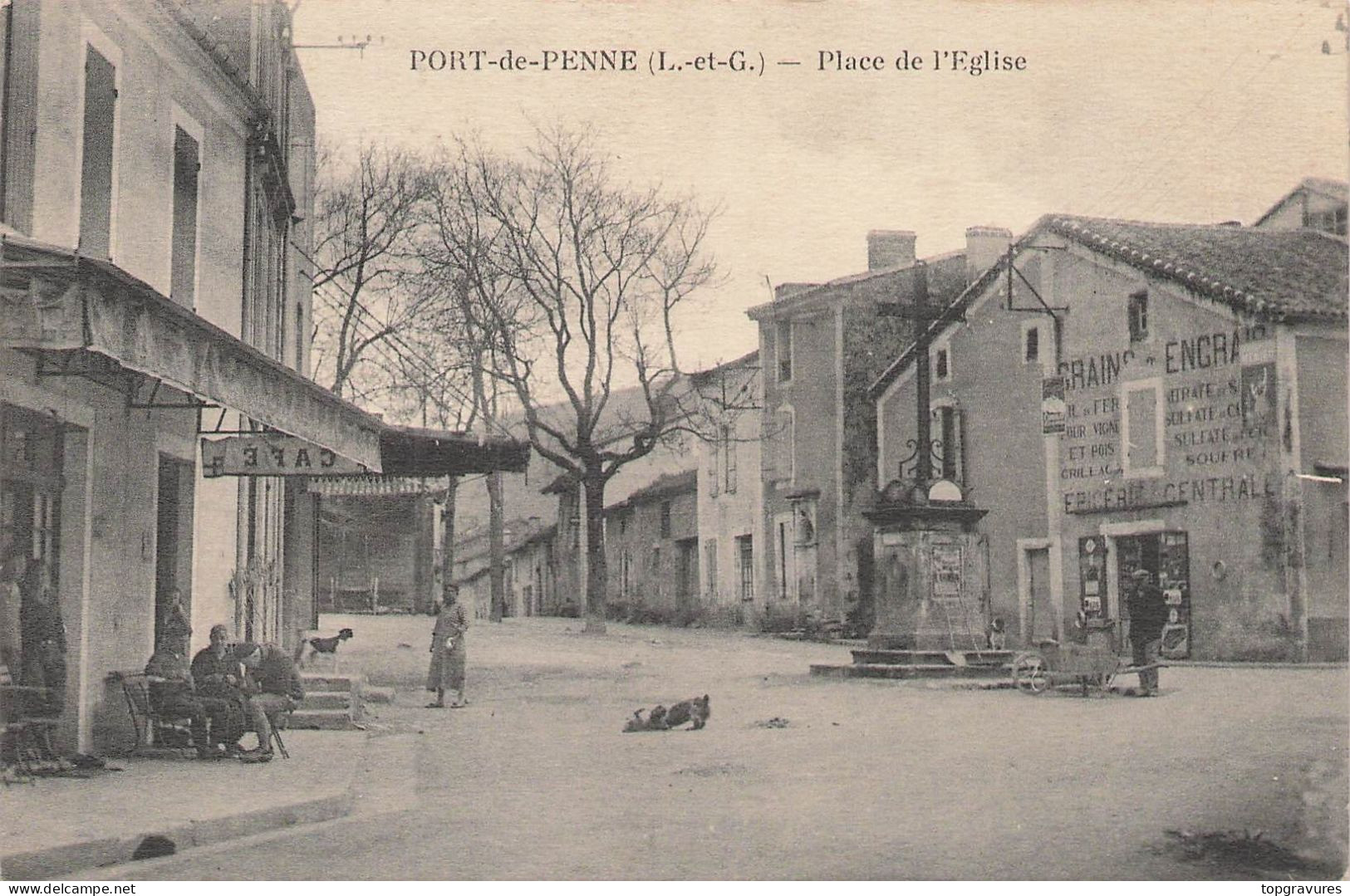 48 PORT-DE-PENNE PLACE EGLISE - 1195 - Otros & Sin Clasificación