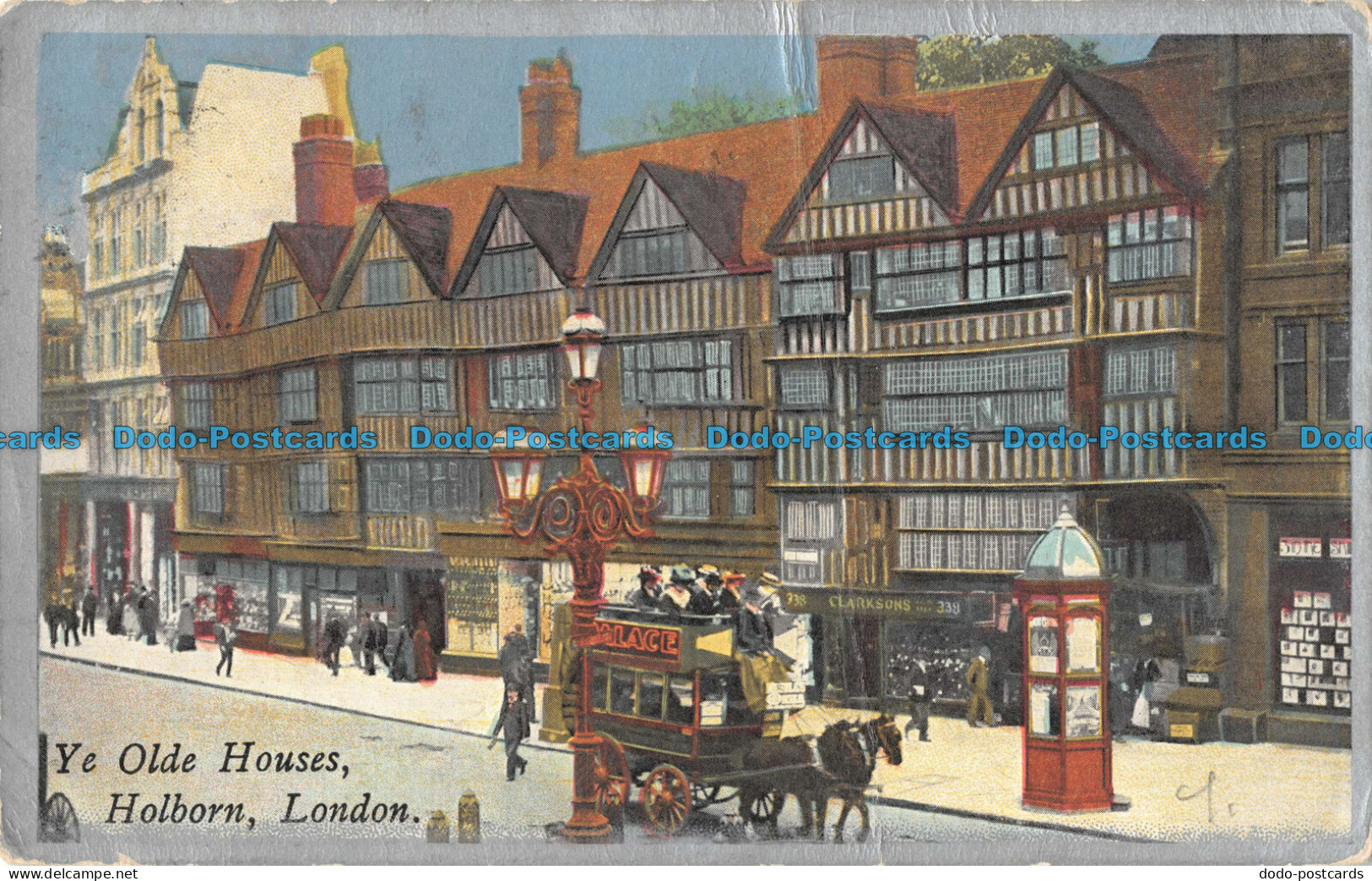 R095898 Ye Olde Houses. Holborn. London. 1907 - Other & Unclassified