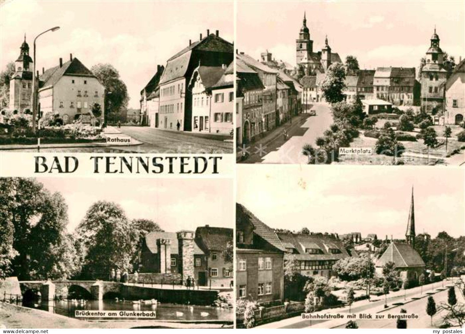 72894986 Bad Tennstedt Rathaus Marktplatz Brueckentor Glunkerbach Bahnhofstrasse - Bad Tennstedt