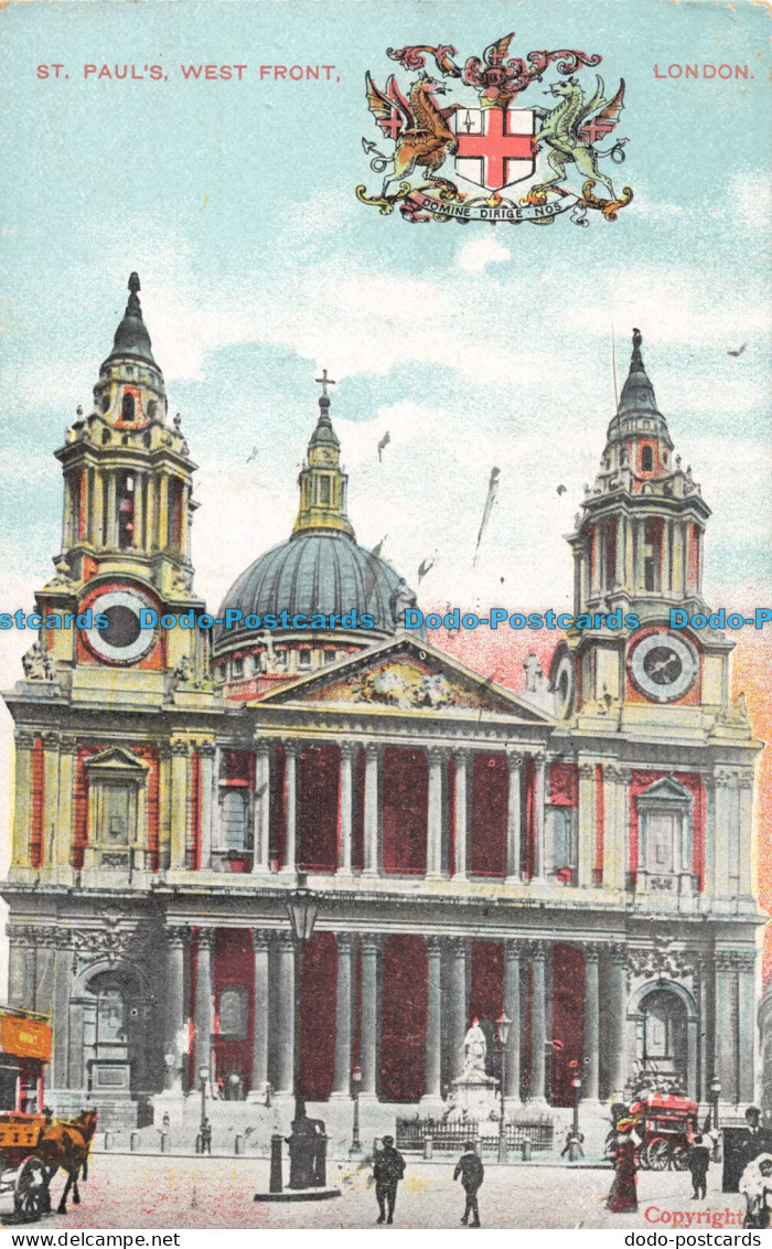 R095904 St. Pauls West Front. London. 1905 - Other & Unclassified