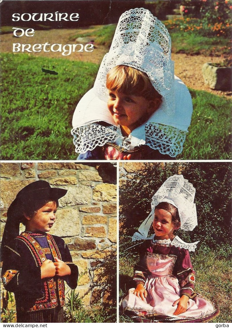 *CPM - Sourire De Bretagne - Visages D'Enfants En Costumes - - Trachten