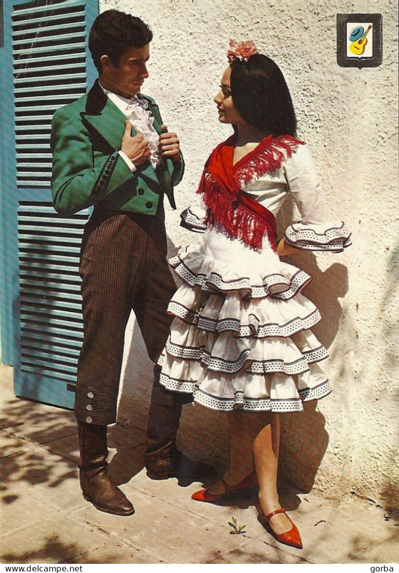 *CPM -  Couple En Costume Traditionnel Andalou - Costumes