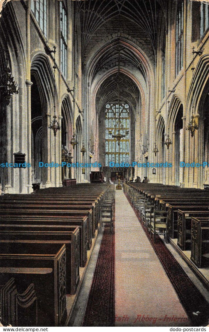 R096048 Bath Abbey. Interior. 1908 - Wereld