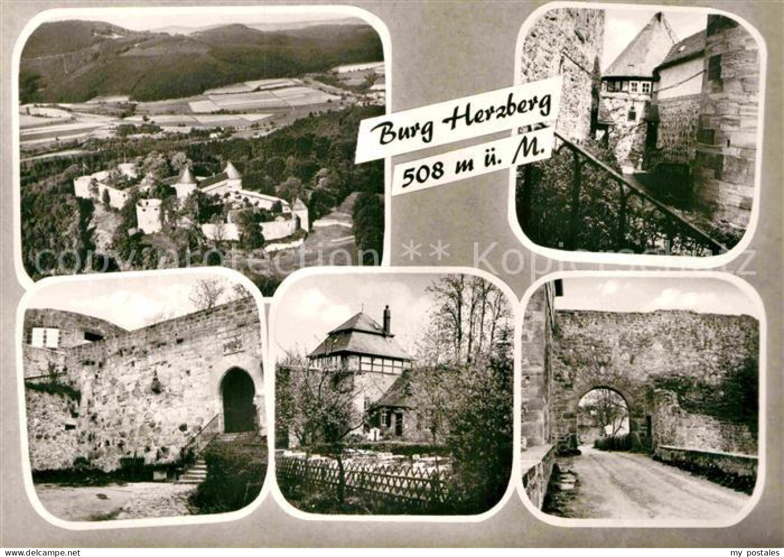 72894643 Herzberg Harz Fliegeraufnahme Burg Herzberg - Herzberg