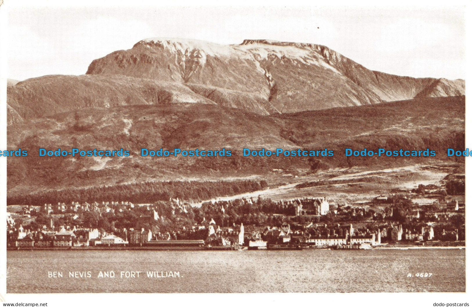 R096066 Ben Nevis And Fort William. Valentine. Photo Brown - Wereld