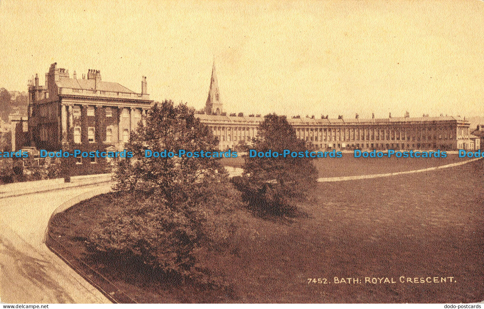 R096086 Bath. Royal Crescent. Photochrom. No 7452 - Wereld