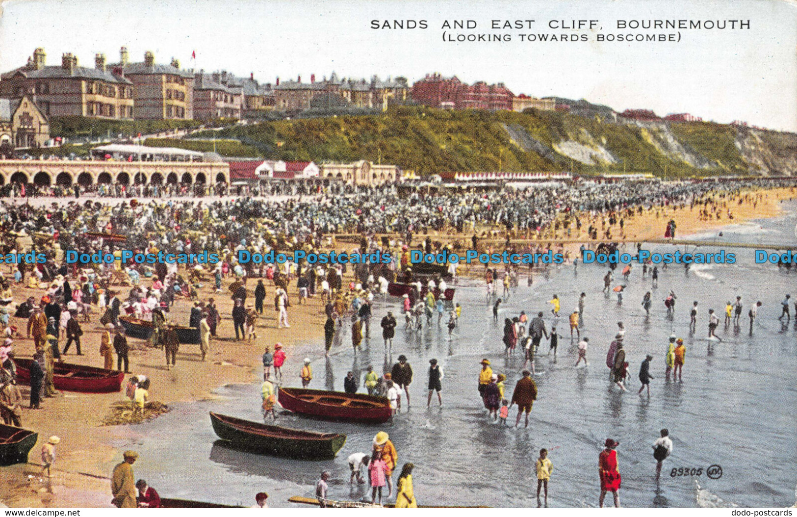 R096099 Sands And East Cliff. Bournemouth. Valentine. Valesque - Wereld