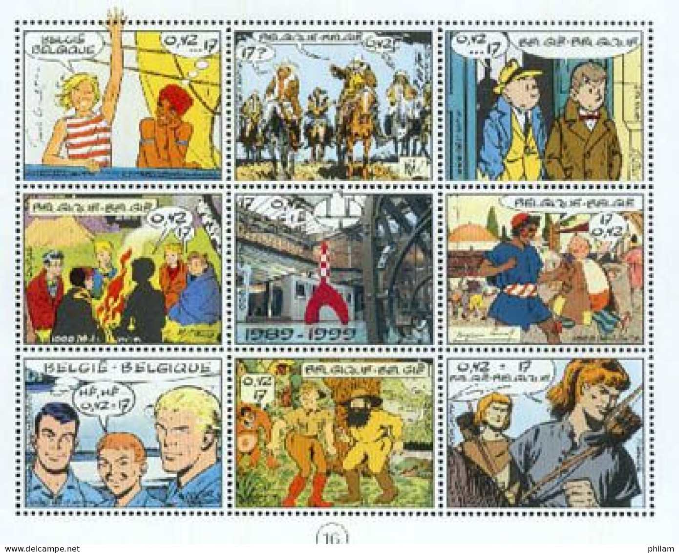 BELGIQUE 1999 - Bandes Dessinées - Tintin - Bandes Dessinées