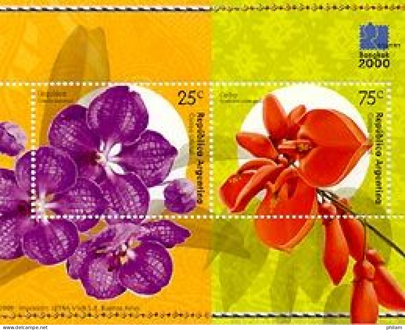 ARGENTINE 2000 - Bangkok 2000 - Orchidées - Orchideen