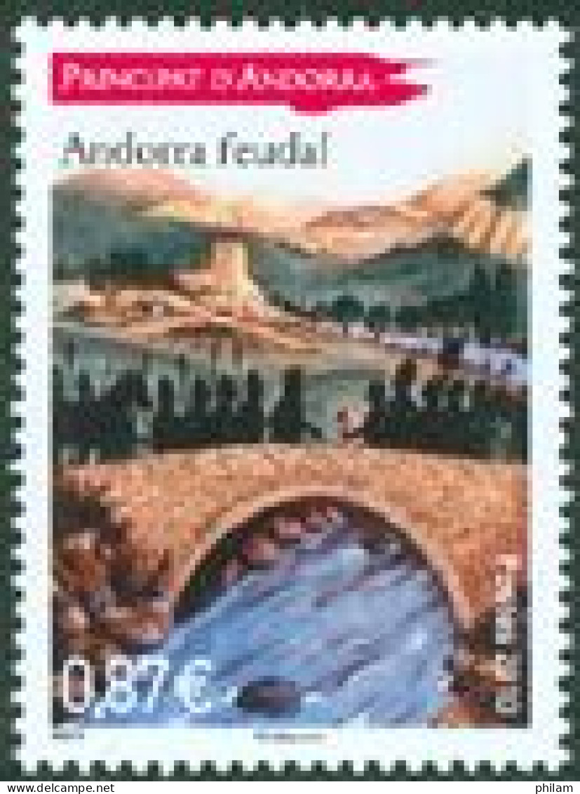 ANDORRE FRANCAIS  - 2010 - Andorre Féodals - Pont - 1 V. - Ponts