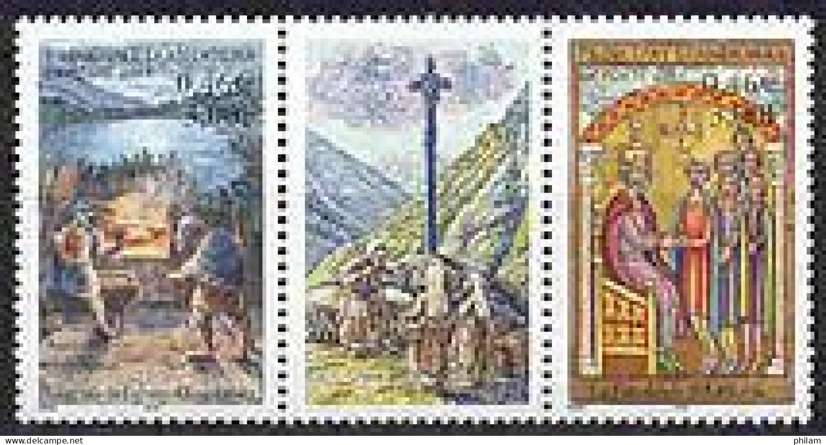 ANDORRE FRANCAIS 2001 - Légende Du Lac D'Engolasters - 2 V. - Contes, Fables & Légendes