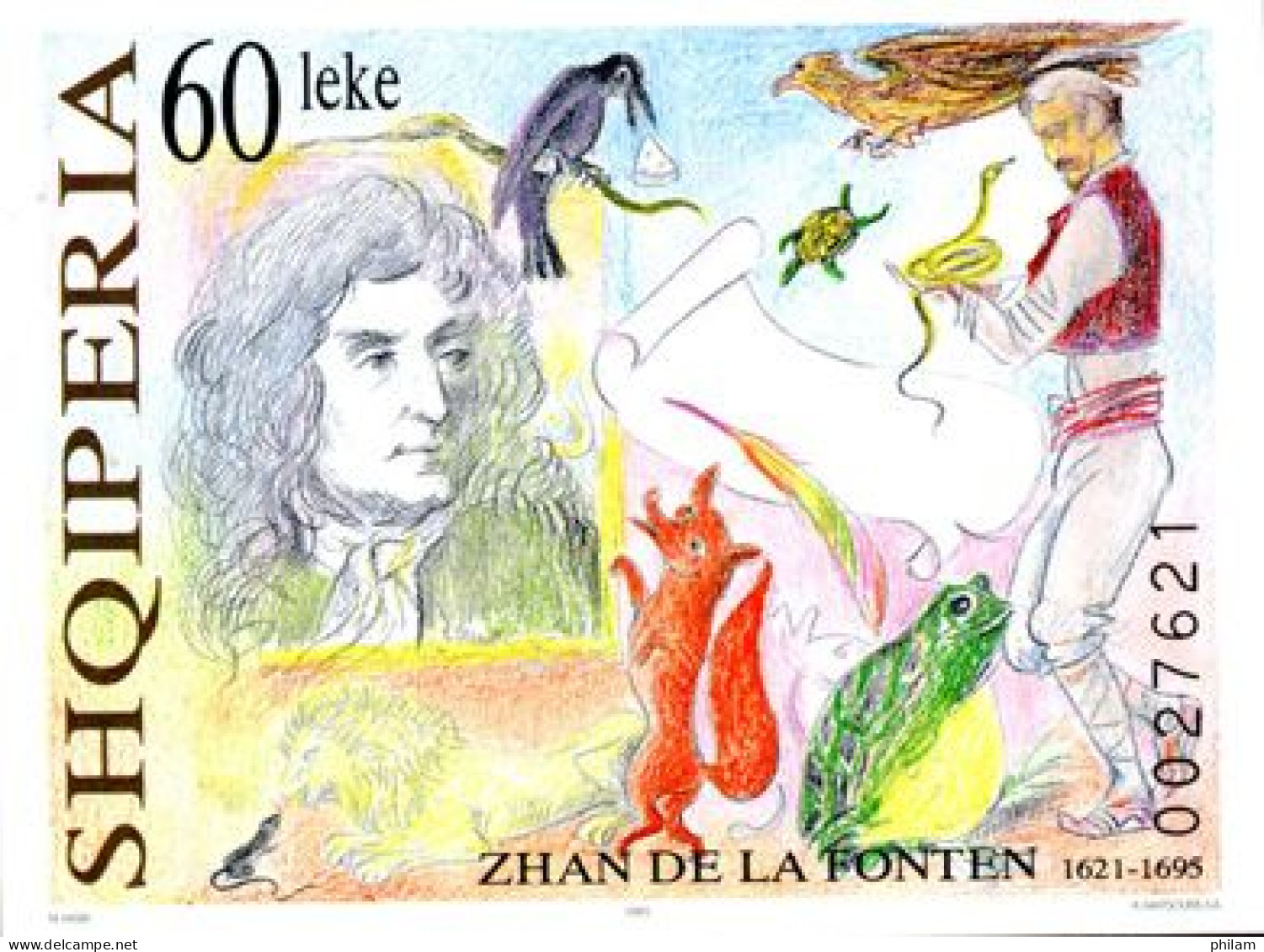 ALBANIE 1995 - Fables De La Fontaine - BF - Märchen, Sagen & Legenden