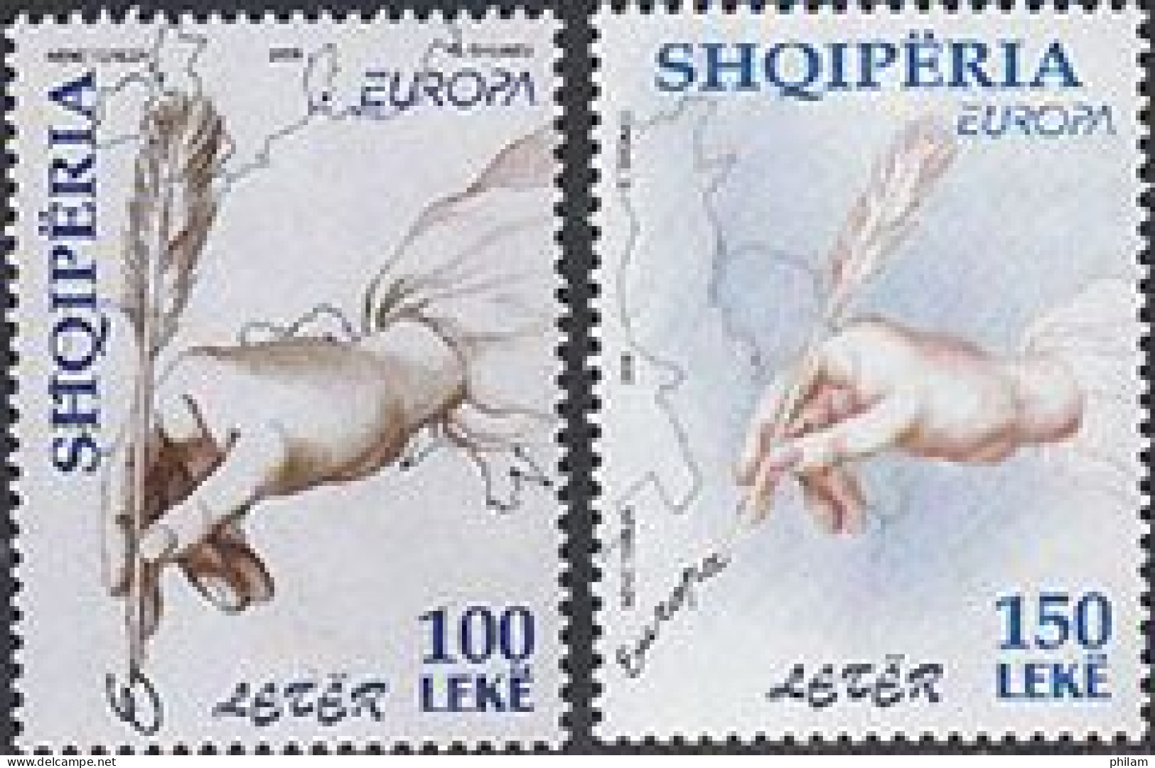 ALBANIE 2008 - Europa - La Lettre -  2 Timbres - 2008