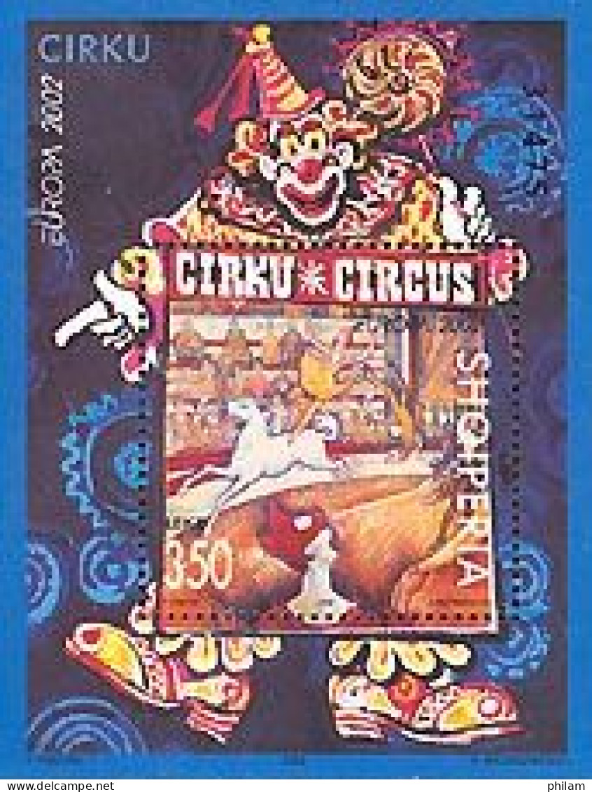 ALBANIE 2002 -  Europa - Le Cirque - Bloc - Zirkus