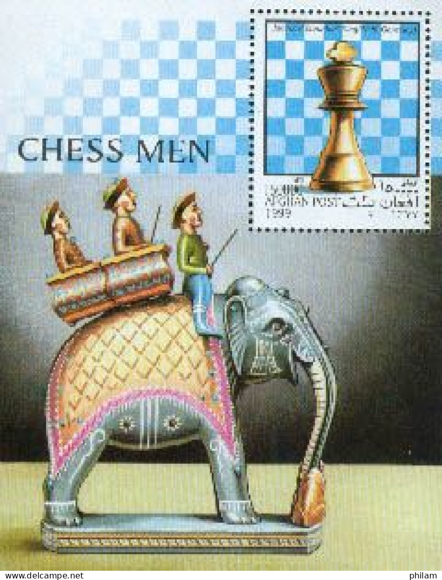 AFGHANISTAN 1999 - Les échecs - Bloc - Schach